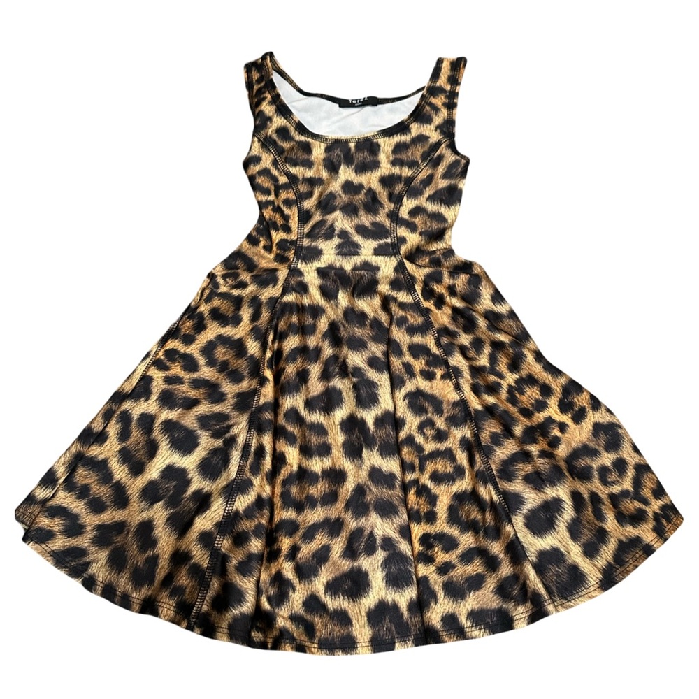 EUC Zara Terez Girls Small Leopard Print Sleeveless Dress
